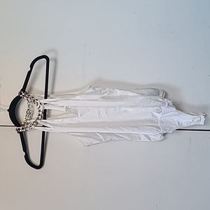 Marciano Chain Satin Bodysuit White